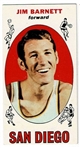 1969 Topps Basketball #51 Jim Barnett - San Diego Rockets RC